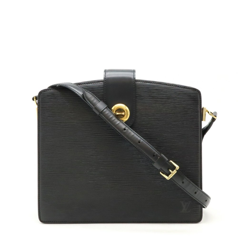 Louis Vuitton Black Epi Leather Crossbody Bag with Gold Hardware